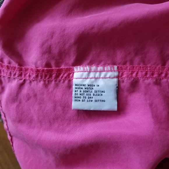 Silk, vintage 80s, open neck blouse, M, S, 10, front pleats, rose pink, The Bay - Picture 6 of 7